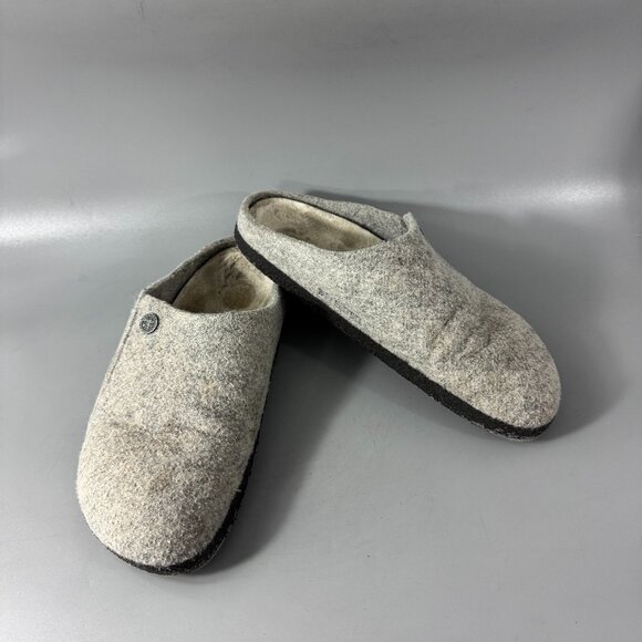 Birkenstock Zermatt Shearling Wool Felt, Light Gray, Size 39 - Picture 2 of 15